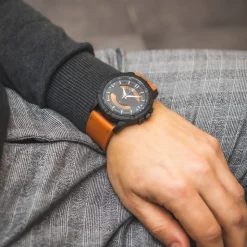 Montre Homme Bracelet Marron M. JOHN