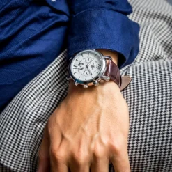Montre Homme Couleur Chocolat M. JOHN