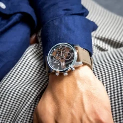 Montre Homme Gris Brun M. JOHN