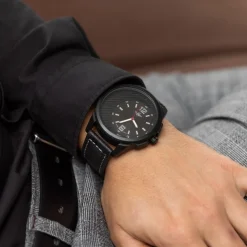 Montre Homme Noir M. JOHN