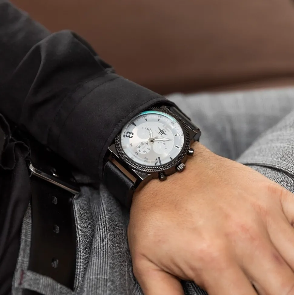 Montre Homme Noir M. JOHN