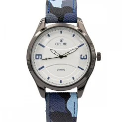 Montre Homme tendance Camouflage Bleu CHTIME