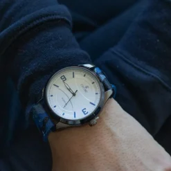 Montre Homme tendance Camouflage Bleu CHTIME