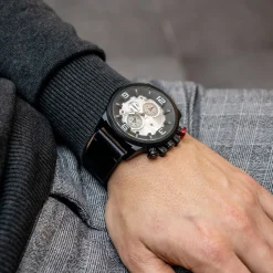 Montre Homme Tendance Noir M. JOHN