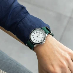 Montre Homme Tissu Couleur Vert GIORGIO