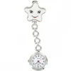 Montre Infirmière Etoile en Métal Blanc KRAZY