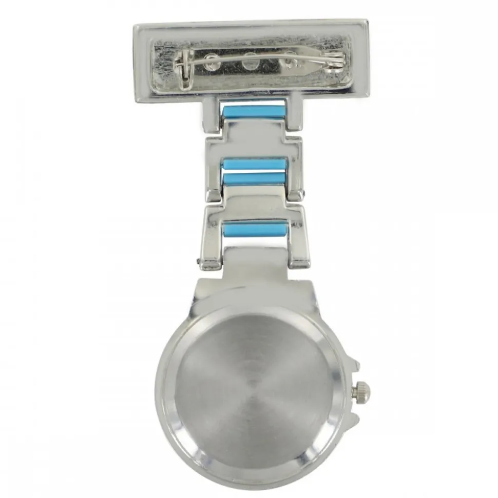 Montre Infirmière Fashion Métal Bleu KRAZY