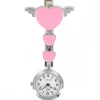 Montre Infirmière Métal Cœur Rose KRAZY