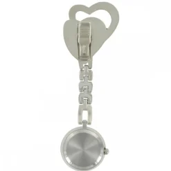 Montre Infirmière Métal Cœur Blanc KRAZY