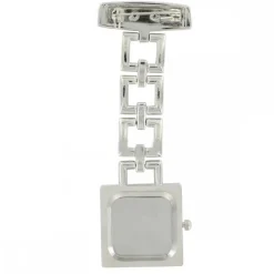 Montre Infirmière Métal Strass Carré KRAZY