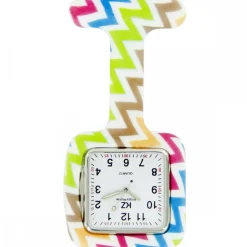 Montre Infirmière Originale en Blanc Graphique KZ