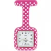 Montre Infirmière Pas Chère Silicone Rose Pois KZ