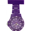 Montre infirmière Plastique Mauve broche 85