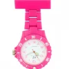 Montre infirmière Plastique Rose broche 138