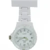 Montre infirmière Plastique Blanc broche 136