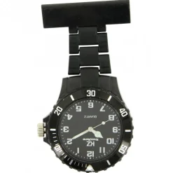 Montre infirmière Plastique Noir broche 133