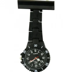 Montre infirmière Plastique Noir broche 120