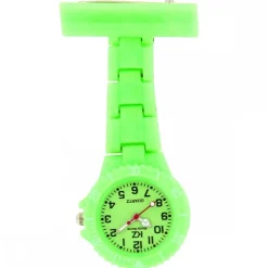 Montre infirmière Plastique Vert broche 107