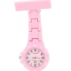 Montre infirmière Plastique Rose Bonbon broche 51