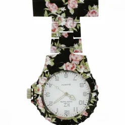 Montre Infirmière Plastique avec des Fleurs KZ 49