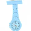 Montre infirmière Plastique Bleu Ciel broche 48