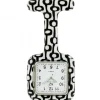 Montre Infirmière Silicone Noir Blanc
