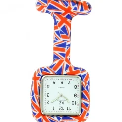 Montre Infirmière Silicone KRAZY Union Jack 60