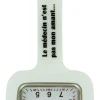 Montre Infirmière Silicone Blanc KZ Le médecin n'est pas mon amant