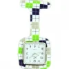 Montre Infirmière Silicone Cadrillage KRAZY 188