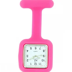Montre Infirmière Silicone Rose Fuchsia CARRE 27