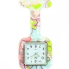 Montre Infirmière Silicone Fleurs Coeur KRAZY 195
