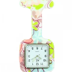 Montre Infirmière Silicone Fleurs Coeur KRAZY 195