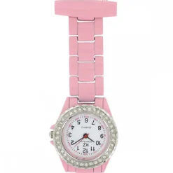 Montre Orgininale Infirmière Métal Rose KRAZY