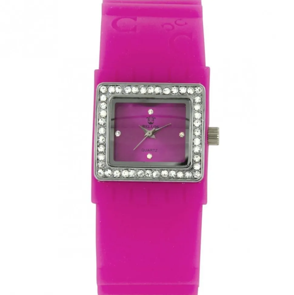 Montre pour Femme Bracelet Silicone Rose BELLOS