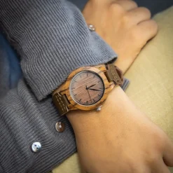 Montre pour Femme Bracelet Marron Bois CHTIME