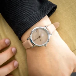 Montre Pour Femme Rose Beige M. JOHN