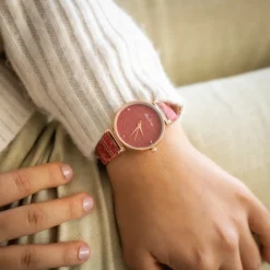 Montre pour Femme Rouge Strass CHTIME