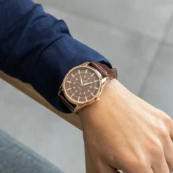 Montre pour Homme au Bracelet Chocolat GIORGIO