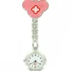 Montre Pour Infirmière Acier Inoxydable Rose Pince 22