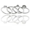 Quatre Bagues pour Femme Strass DAPHNEE