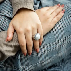 Somptueuse Bague Femme Perle DAPHNEE