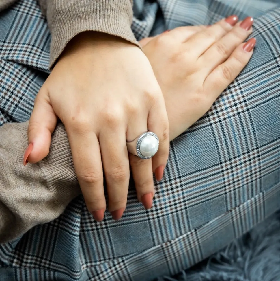 Somptueuse Bague Femme Perle DAPHNEE