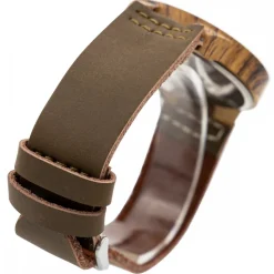 Somptueuse Montre Femme Marron Bois CHTIME