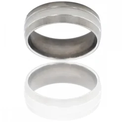 Splendide Bague Anneau Homme Acier