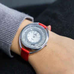 Splendide Montre Femme Rouge CHTIME