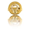 Sublime Bague de Femme Acier Doré Ornée Zirconium