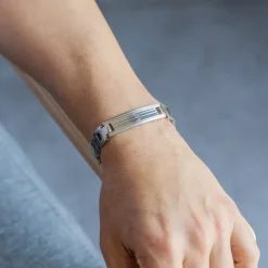 Sublime Gourmette Bracelet Homme Acier