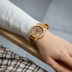 Sublime Montre Femme Couleur Brun Bois CHTIME