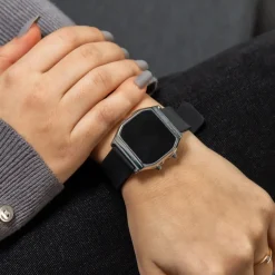 Sublime Montre Femme LED Silicone Noir CHTIME
