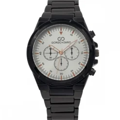 Sublime Montre Homme en Métal Noir GIORGIO